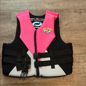 Women's Pink and Black Neoprene Life Jacket